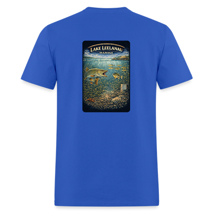 Lake Leelanau Marina T-Shirt | Michigan Marina Series - royal blue