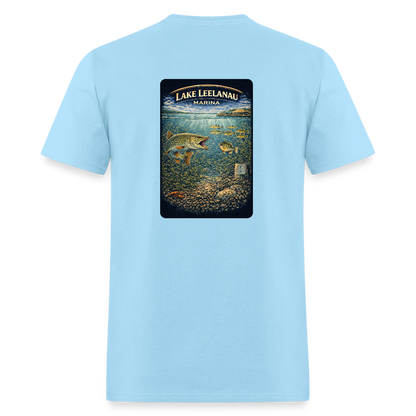 Lake Leelanau Marina T-Shirt | Michigan Marina Series - powder blue