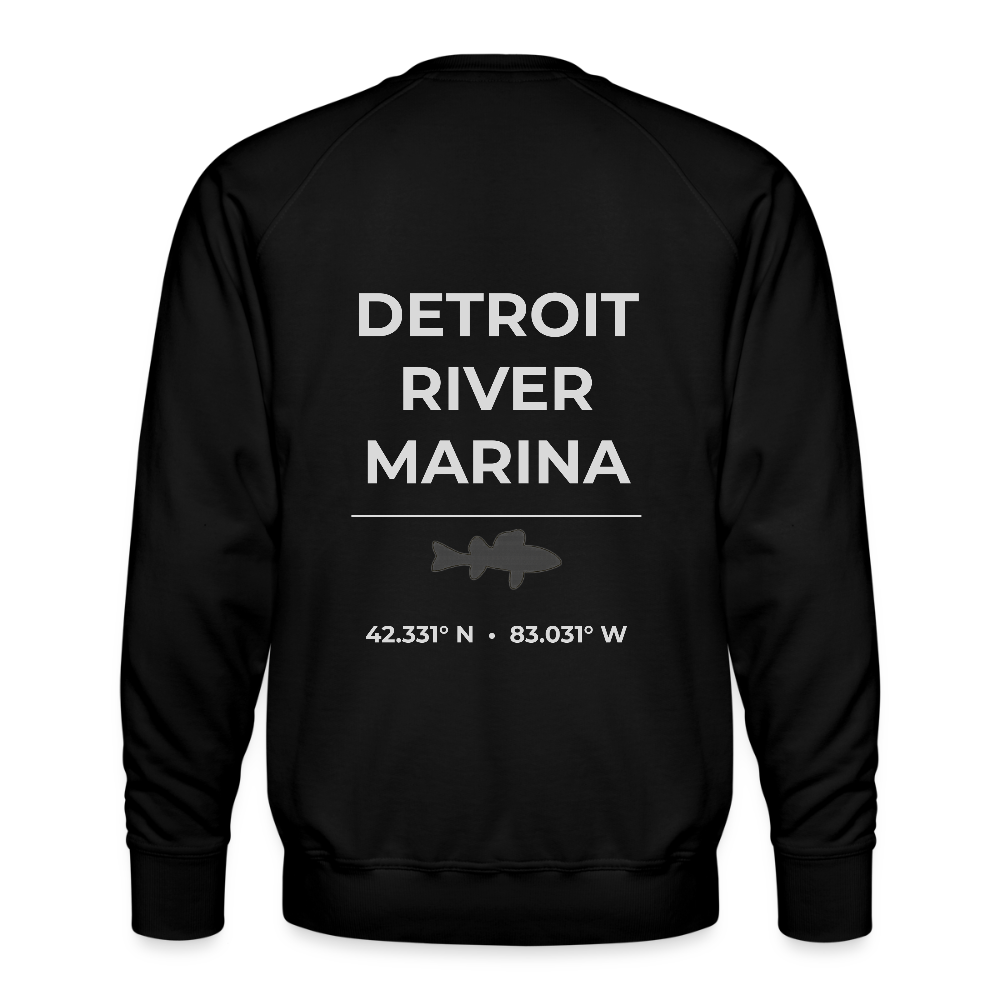 DETROIT RIVER MARINA PREMIUM CREW SWEATSHIRT - black