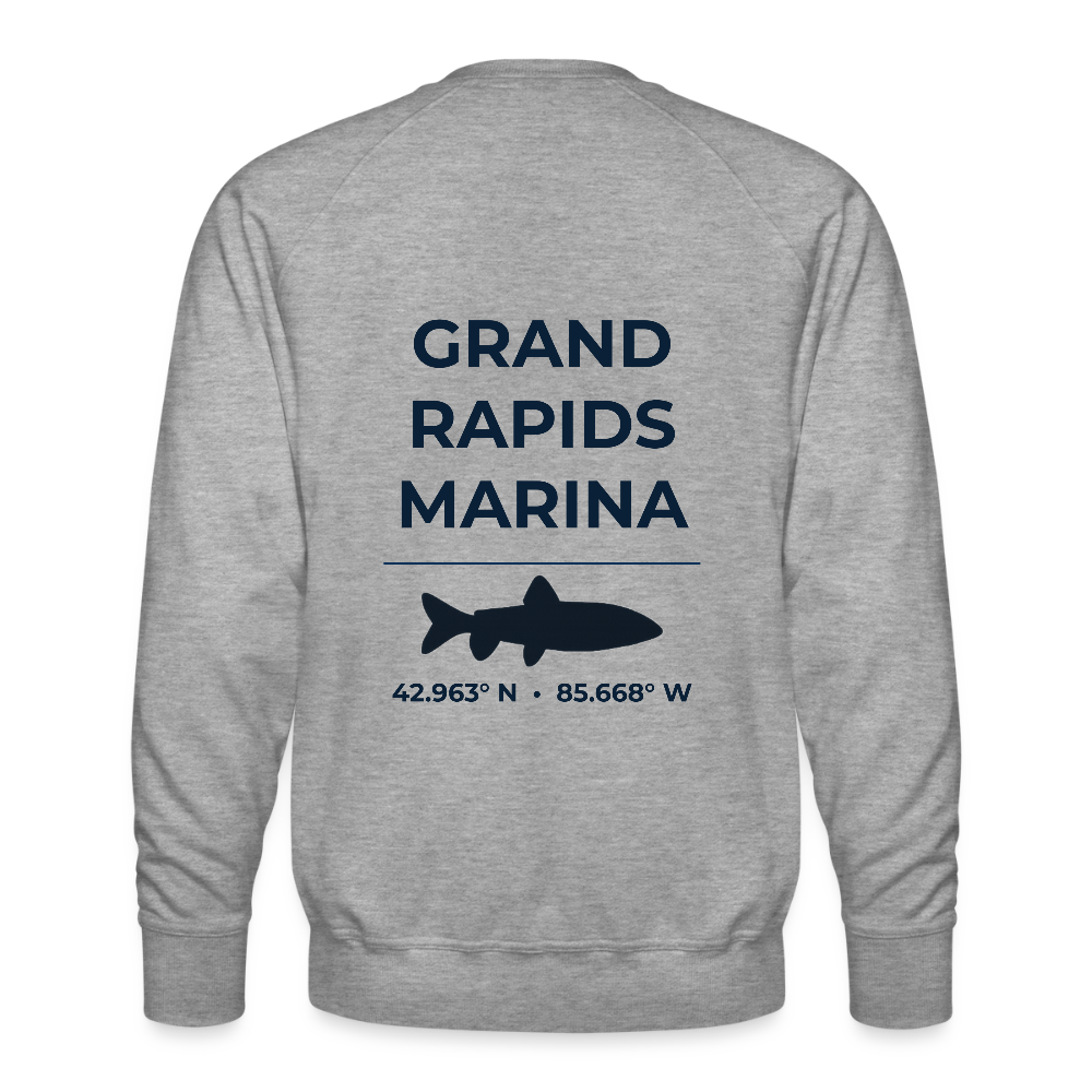 GRAND RAPIDS MARINA PREMIUM CREW SWEATSHIRT - heather grey