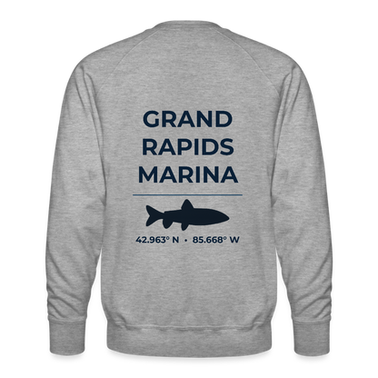 GRAND RAPIDS MARINA PREMIUM CREW SWEATSHIRT - heather grey