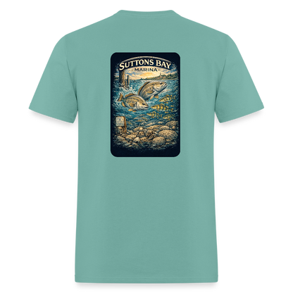 Suttons Bay Marina T-Shirt | Lake Michigan Coastal Heritage - aquatic