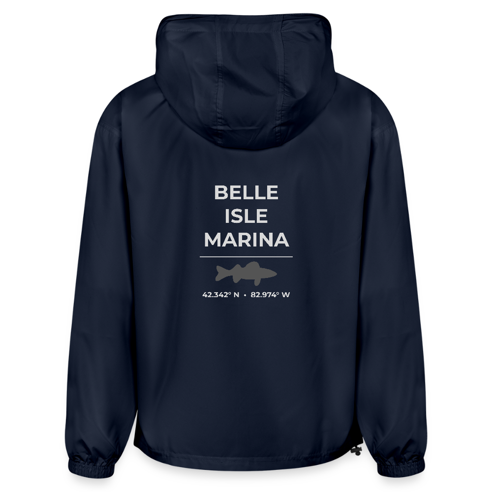 BELLE ISLE MARINA PACKABLE HALF-ZIP JACKET - french navy