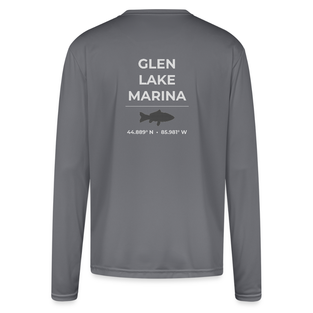GLEN LAKE MARINA PERFORMANCE LONG SLEEVE - gray
