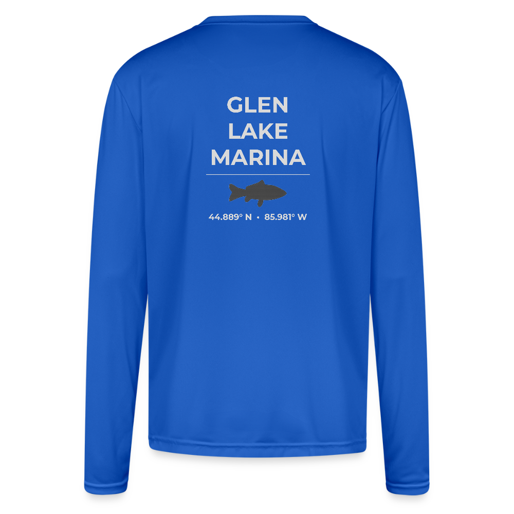 GLEN LAKE MARINA PERFORMANCE LONG SLEEVE - royal blue