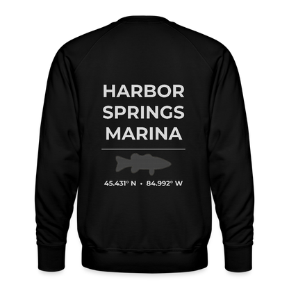 HARBOR SPRINGS MARINA PREMIUM CREW SWEATSHIRT - black