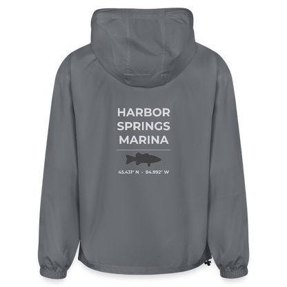 HARBOR SPRINGS MARINA PACKABLE HALF-ZIP JACKET - gray