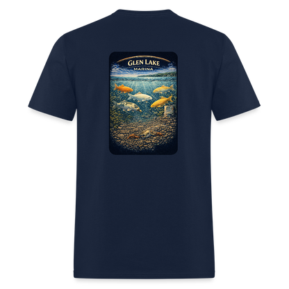 Glen Lake Marina T-Shirt | Michigan Marina Series - navy