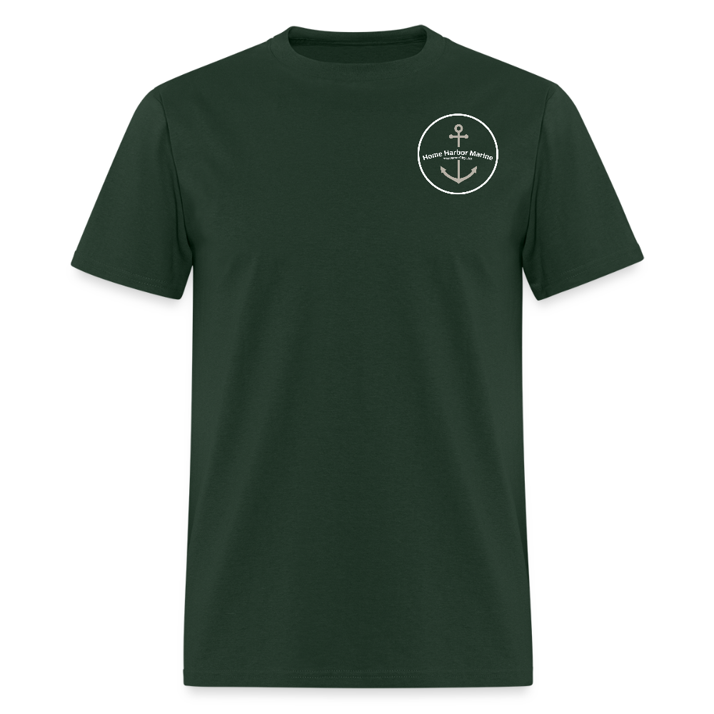 Petoskey Marina T-Shirt | Michigan Marina Series - forest green