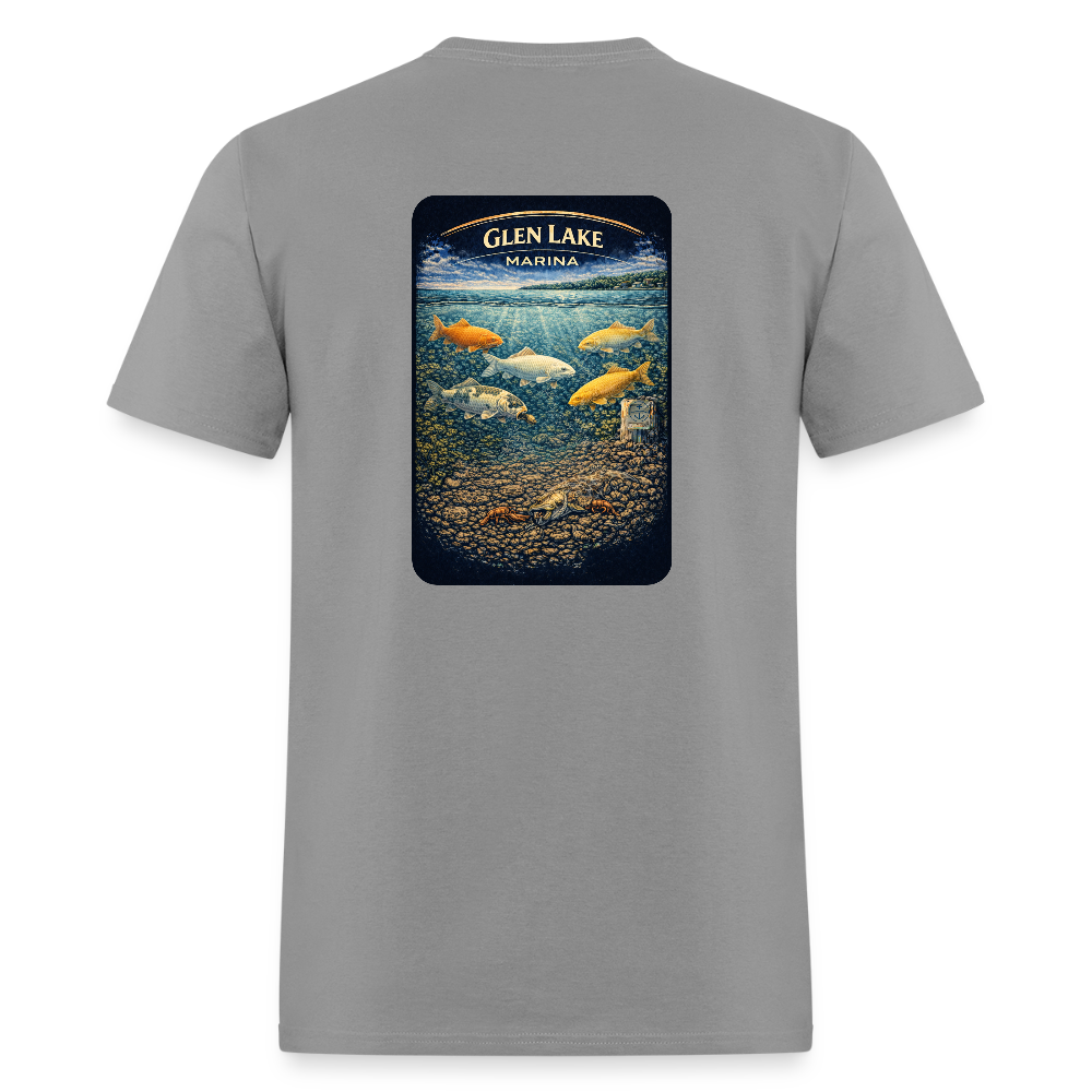 Glen Lake Marina T-Shirt | Michigan Marina Series - rock