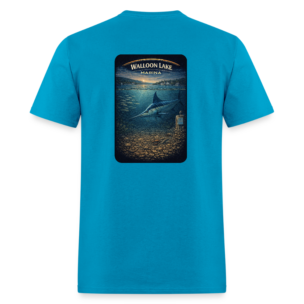 Walloon Lake Marina T-Shirt | Michigan Marina Series - turquoise