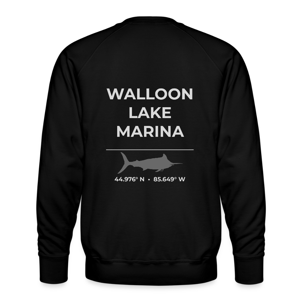 WALLOON LAKE MARINA PREMIUM CREW SWEATSHIRT - black