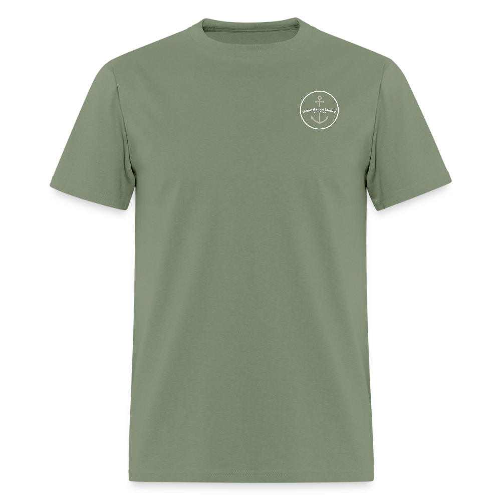 Grand Haven Marina T-Shirt | Michigan Marina Series - military green