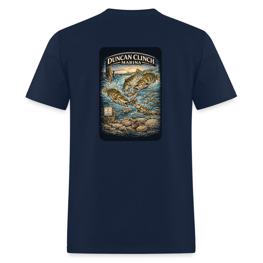 Duncan Clinch Marina T-Shirt | Lake Michigan Coastal Heritage - navy