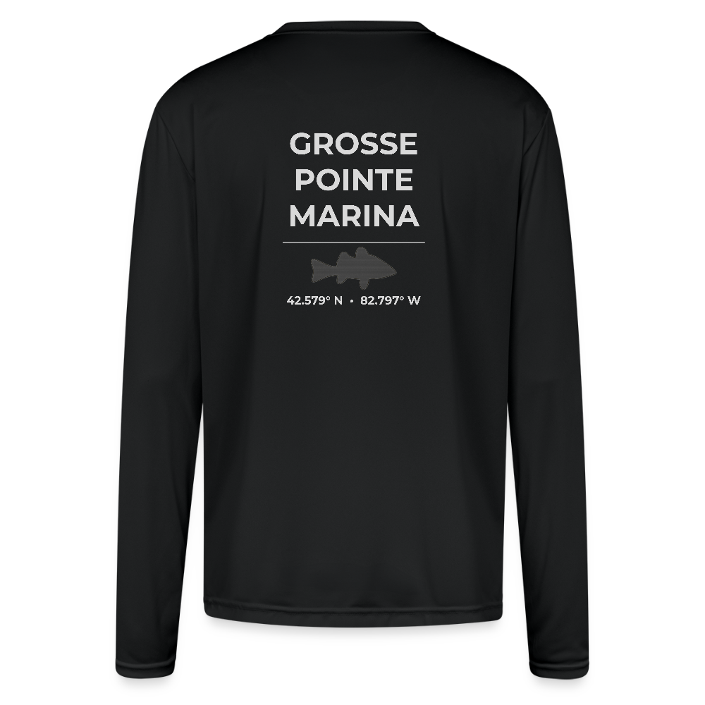 GROSSE POINTE MARINA PERFORMANCE LONG SLEEVE - black