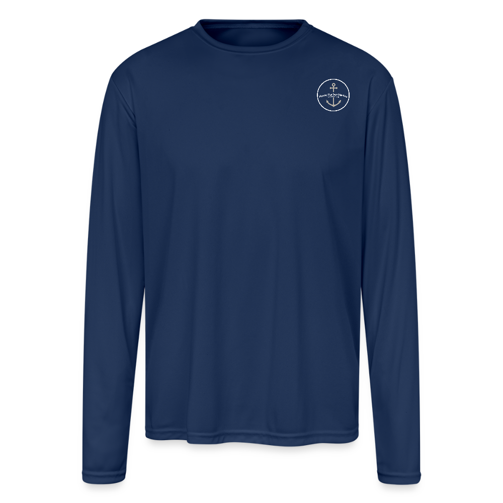 GROSSE POINTE MARINA PERFORMANCE LONG SLEEVE - navy