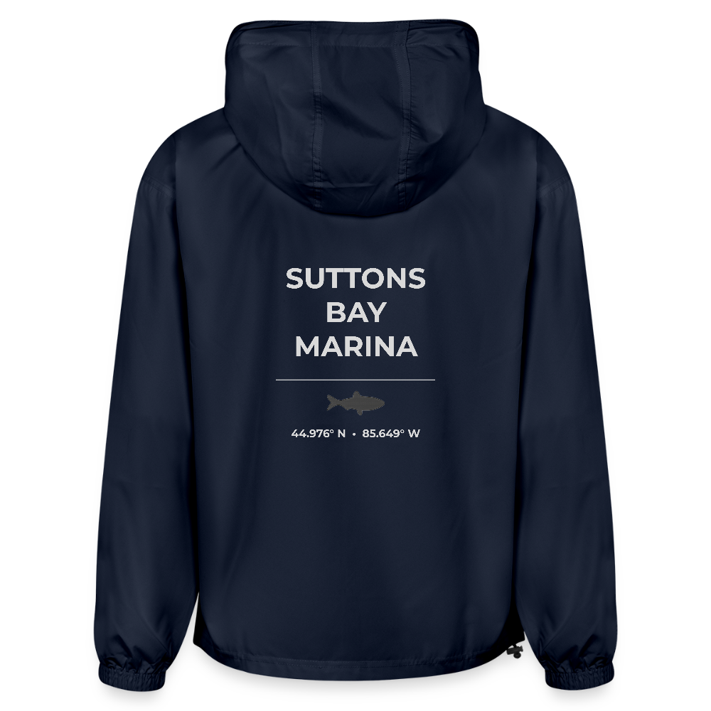 SUTTONS BAY MARINA PACKABLE HALF-ZIP JACKET - french navy