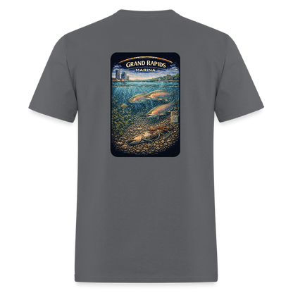 Grand Rapids Marina T-Shirt | Michigan Marina Series - charcoal