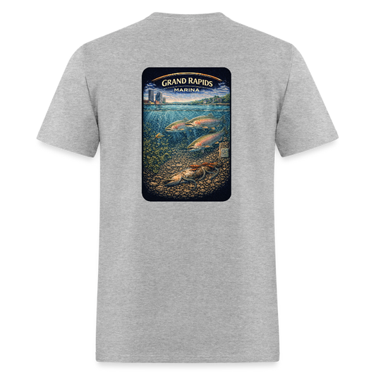 Grand Rapids Marina T-Shirt | Michigan Marina Series - heather gray