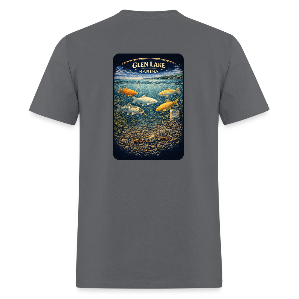 Glen Lake Marina T-Shirt | Michigan Marina Series - charcoal