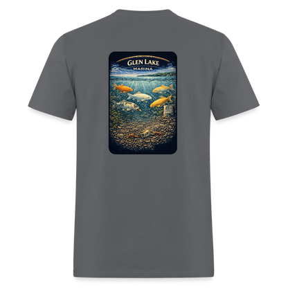 Glen Lake Marina T-Shirt | Michigan Marina Series - charcoal