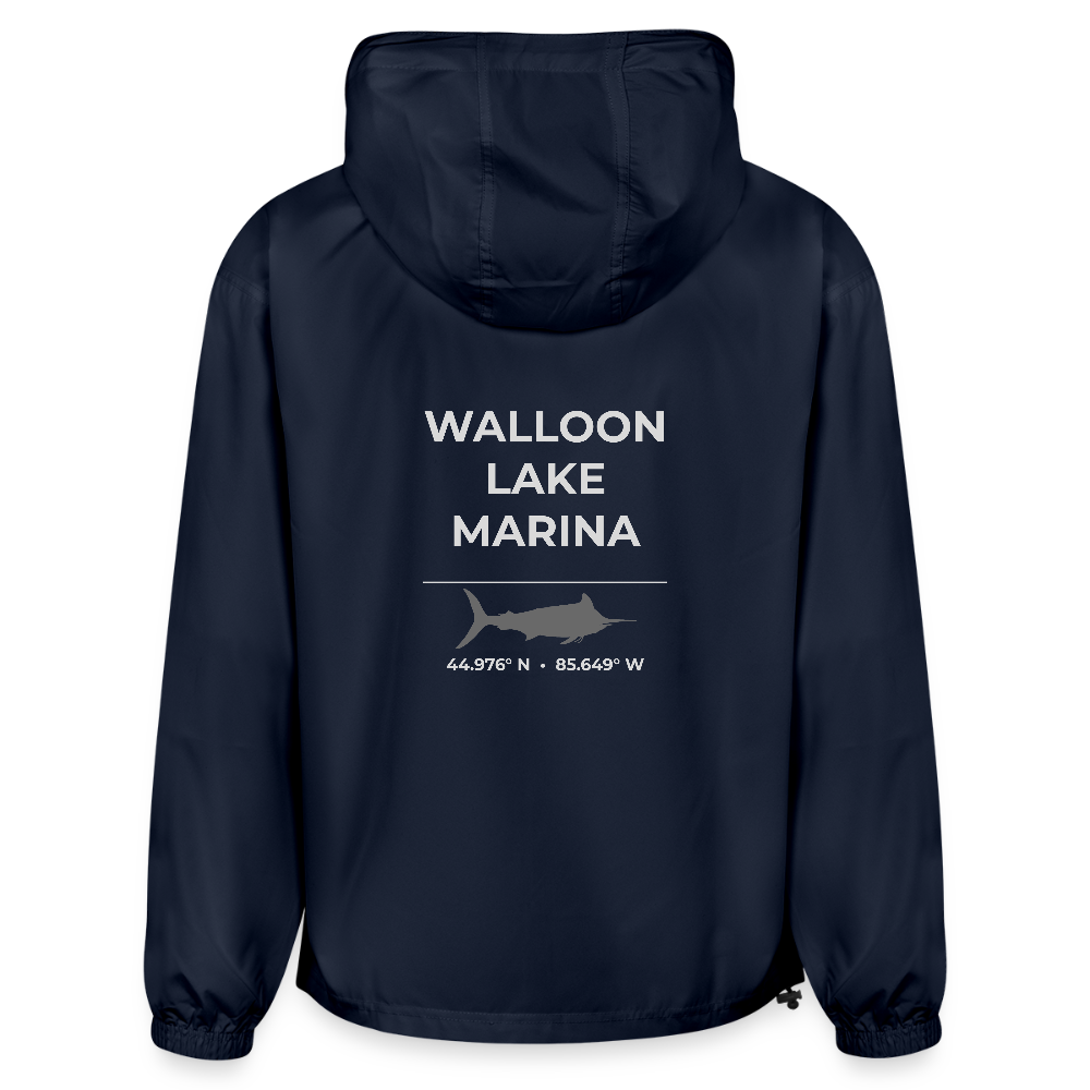 WALLOON LAKE MARINA PACKABLE HALF-ZIP JACKET - french navy