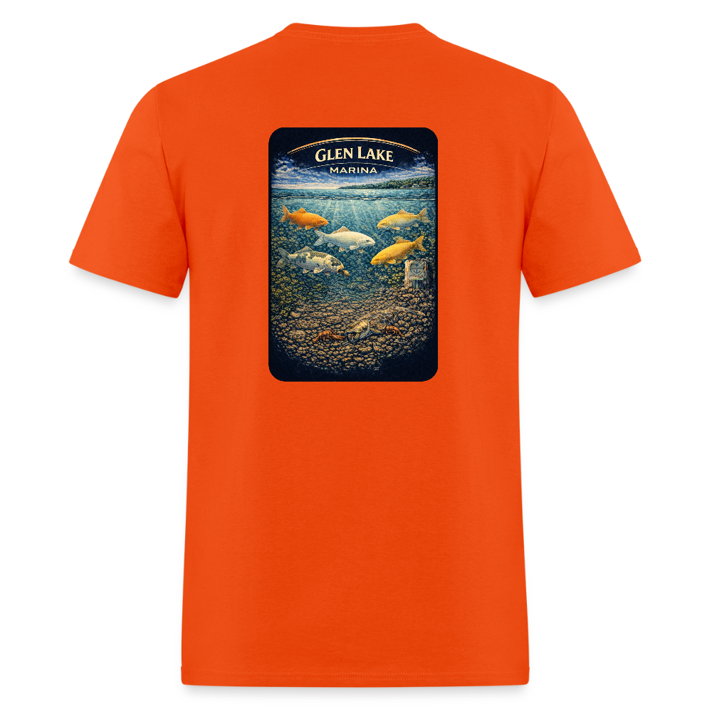 Glen Lake Marina T-Shirt | Michigan Marina Series - orange