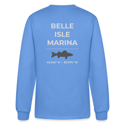BELLE ISLE MARINA LONG SLEEVE T-SHIRT - carolina blue