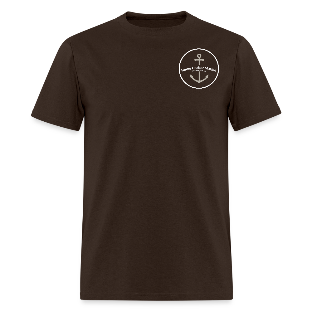Mackinac Island Marina T-Shirt | Michigan Marina Series - brown