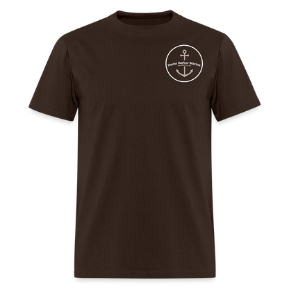 Mackinac Island Marina T-Shirt | Michigan Marina Series - brown