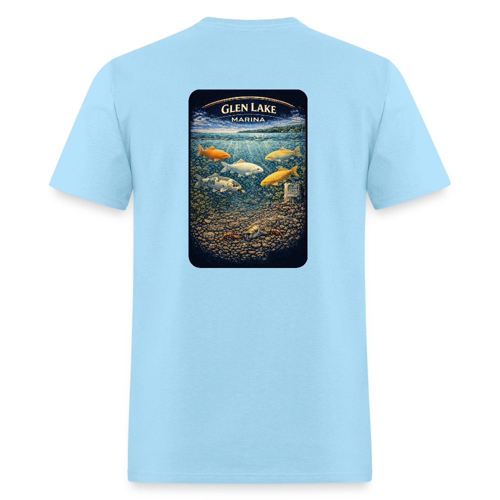 Glen Lake Marina T-Shirt | Michigan Marina Series - powder blue