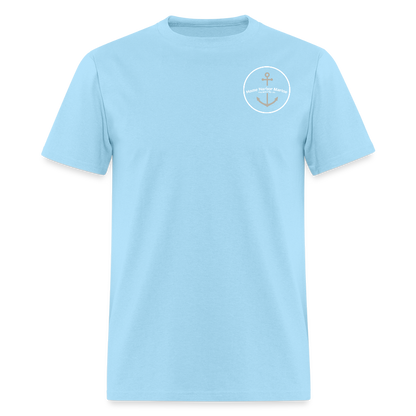 Petoskey Marina T-Shirt | Michigan Marina Series - powder blue