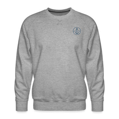 LAKE CHARLEVOIX MARINA PREMIUM CREW SWEATSHIRT - heather grey