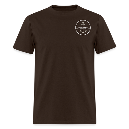 Cheboygan Marina T-Shirt | Michigan Marina Series - brown