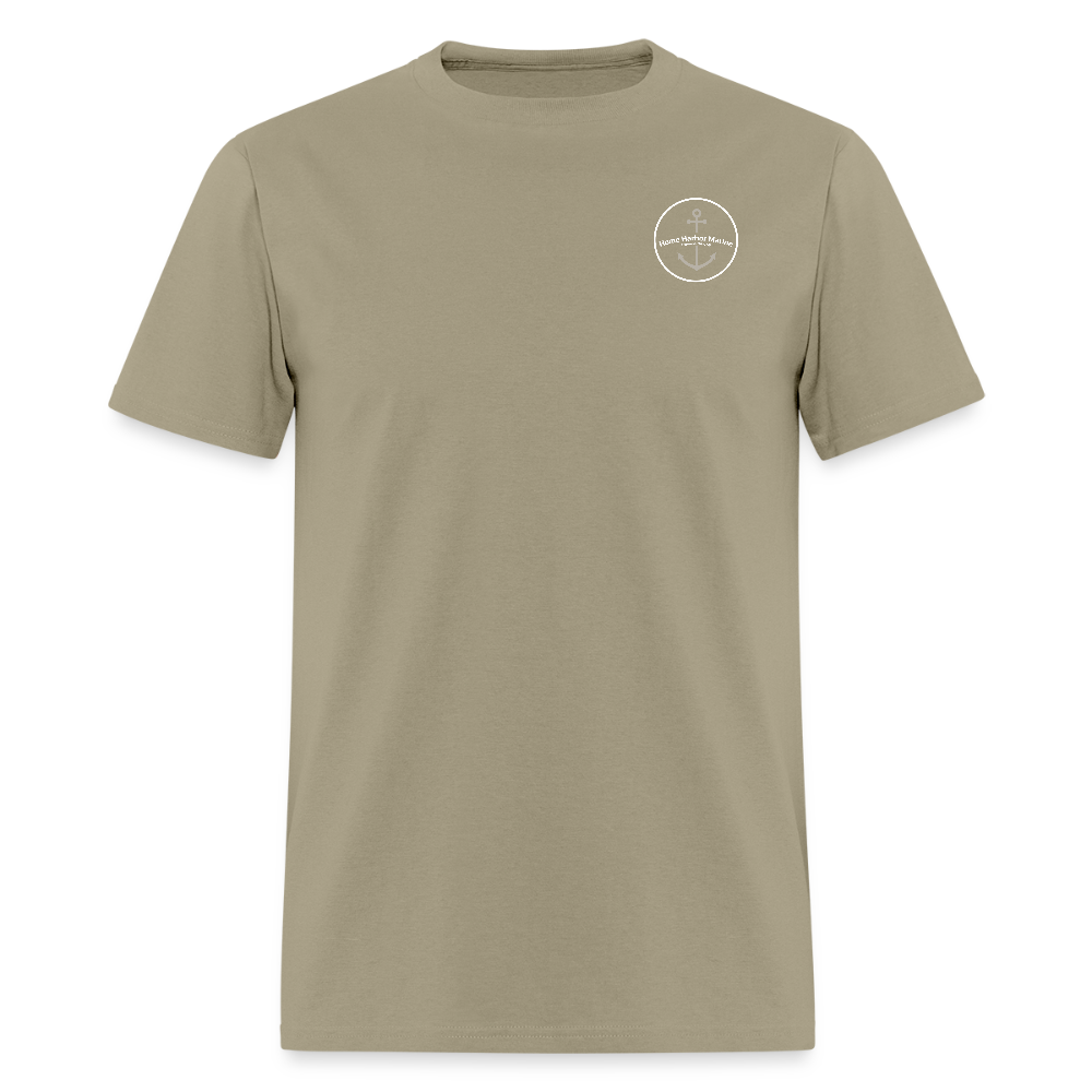 Lake Leelanau Marina T-Shirt | Michigan Marina Series - khaki