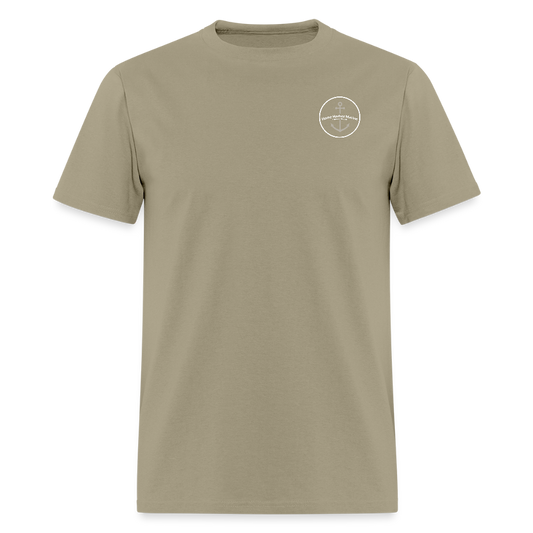 Lake Leelanau Marina T-Shirt | Michigan Marina Series - khaki