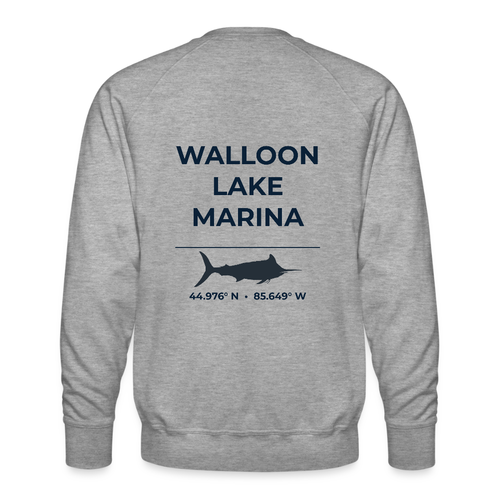 WALLOON LAKE MARINA PREMIUM CREW SWEATSHIRT - heather grey