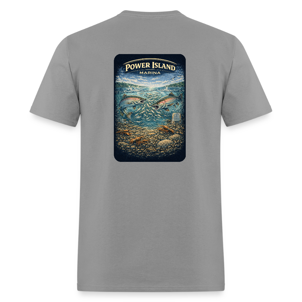 Power Island Marina T-Shirt | Michigan Marina Series - rock