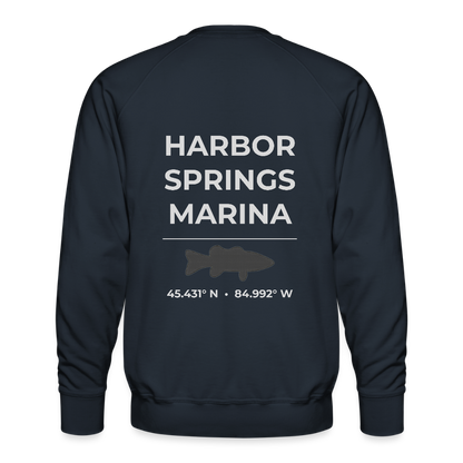 HARBOR SPRINGS MARINA PREMIUM CREW SWEATSHIRT - navy