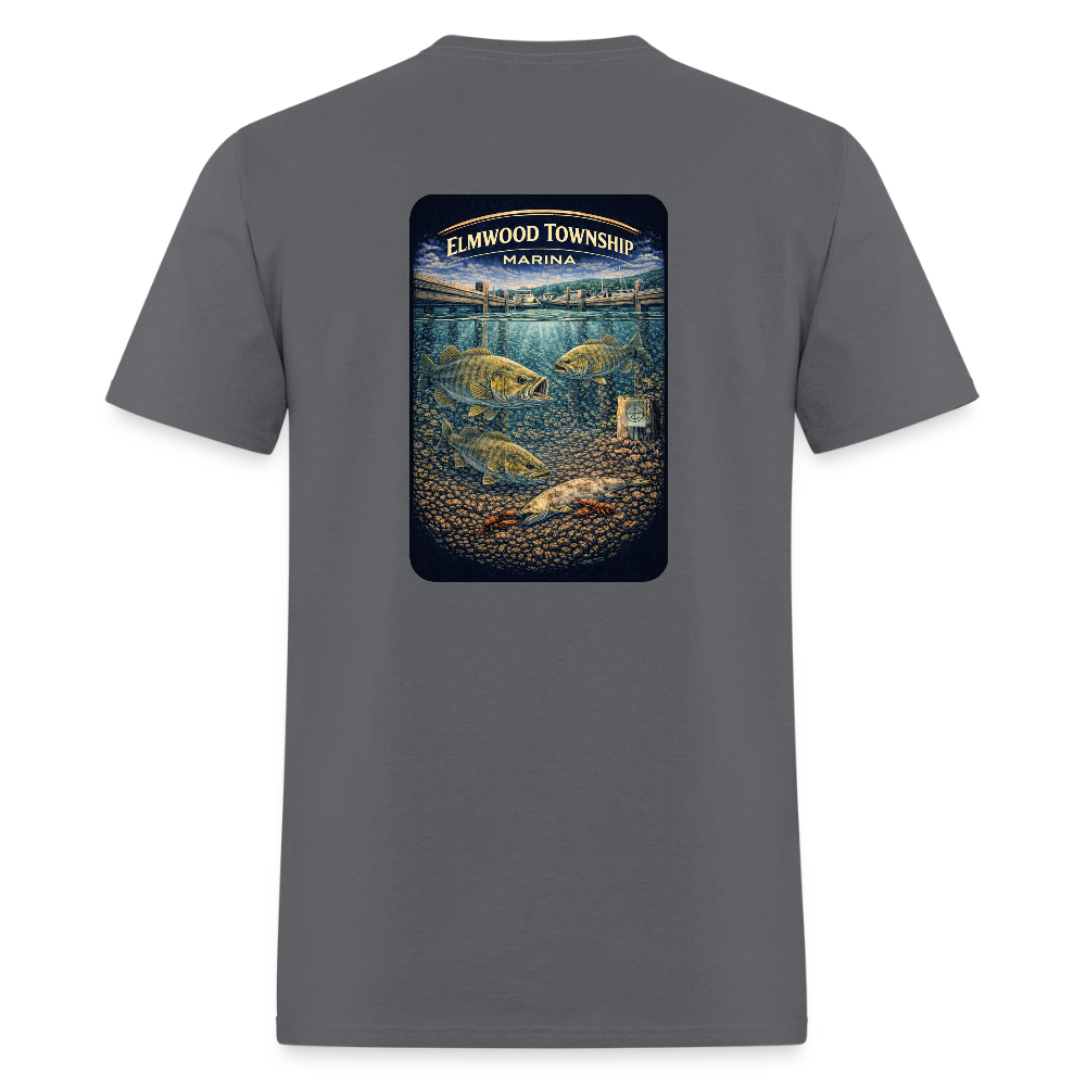 Elmwood Township Marina T-Shirt | Michigan Marina Series - charcoal