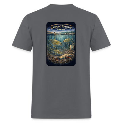 Elmwood Township Marina T-Shirt | Michigan Marina Series - charcoal