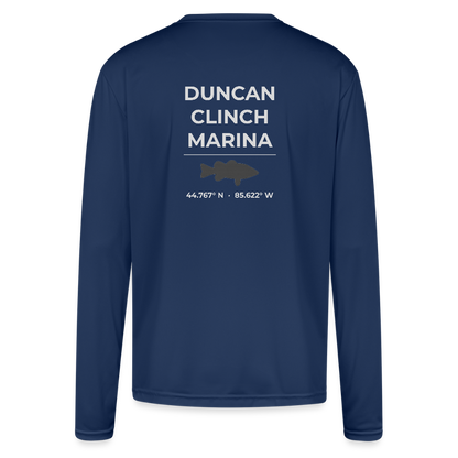 DUNCAN L. CLINCH MARINA PERFORMANCE LONG SLEEVE - navy