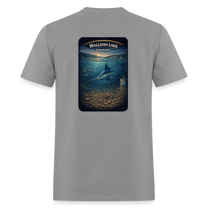 Walloon Lake Marina T-Shirt | Michigan Marina Series - rock