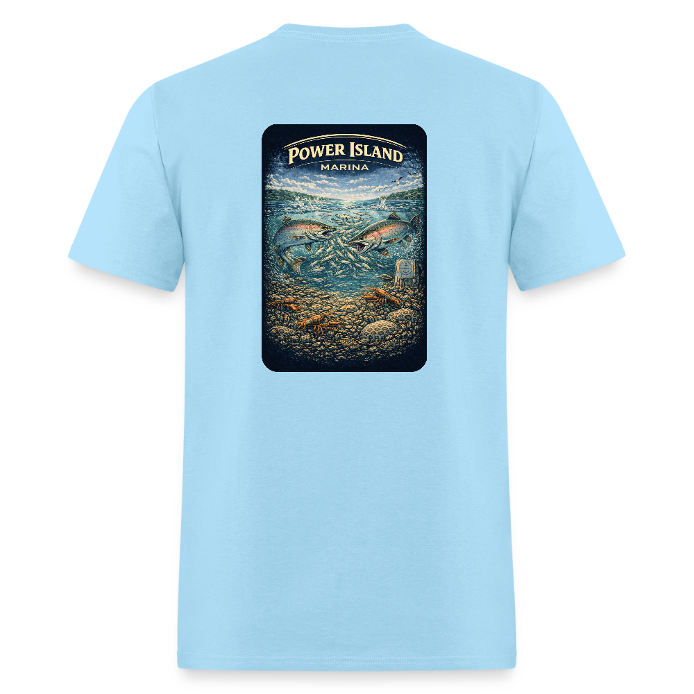 Power Island Marina T-Shirt | Michigan Marina Series - powder blue