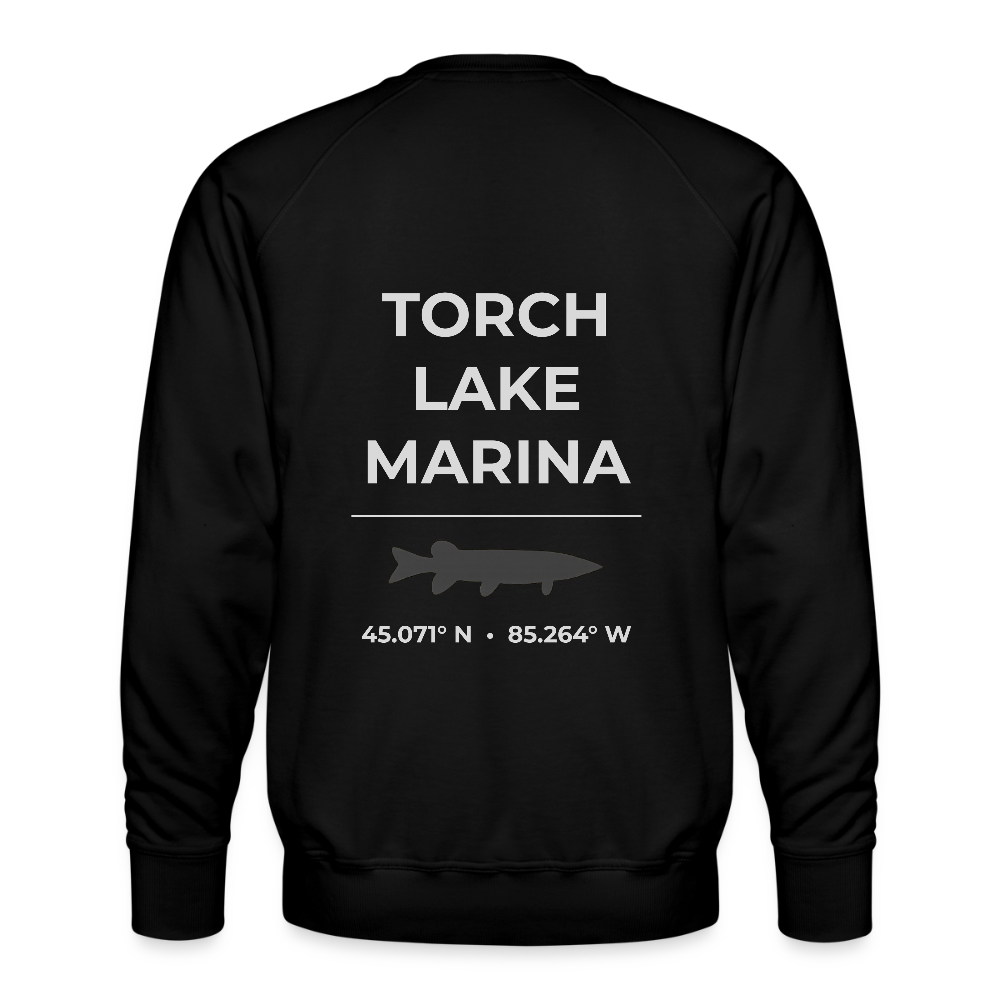 TORCH LAKE MARINA PREMIUM CREW SWEATSHIRT - black