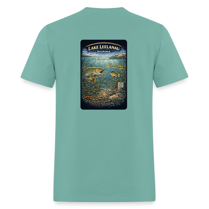 Lake Leelanau Marina T-Shirt | Michigan Marina Series - aquatic