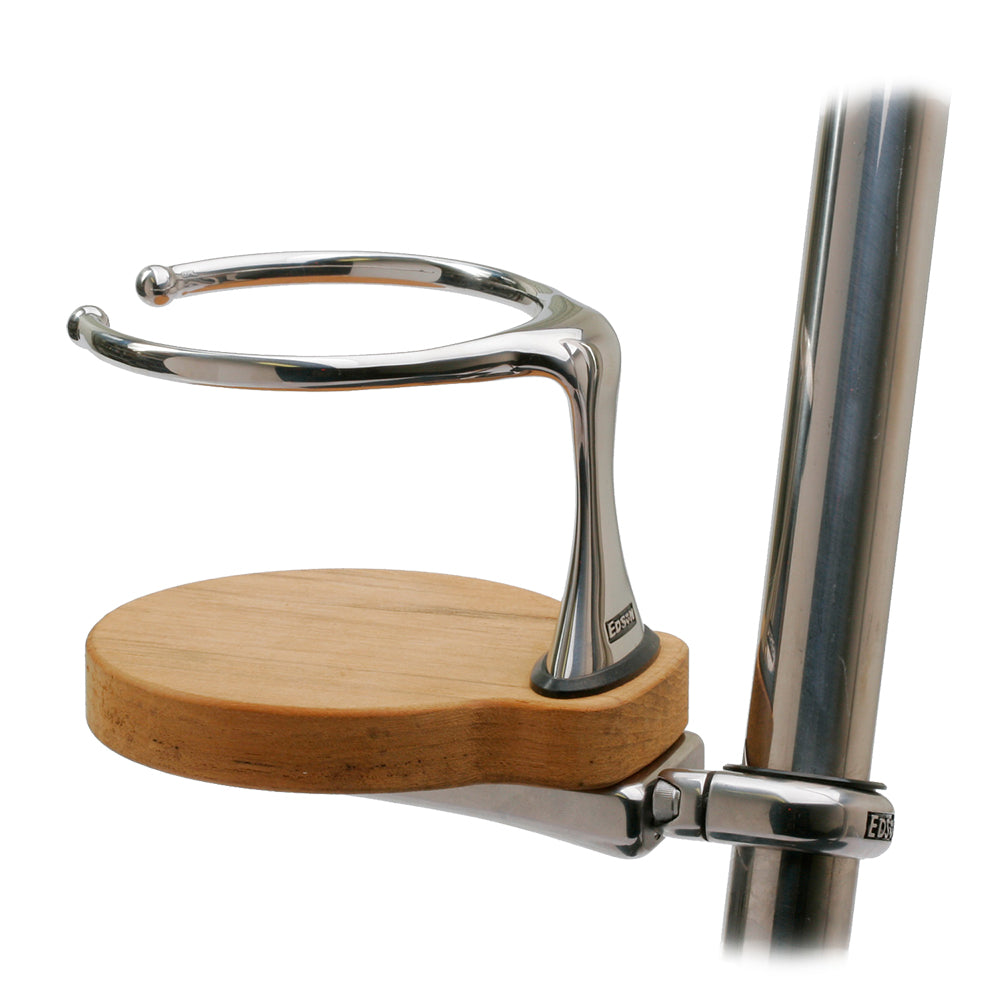 Edson Clamp-On Drink Holder - Single - Teak [878TK-1-125]