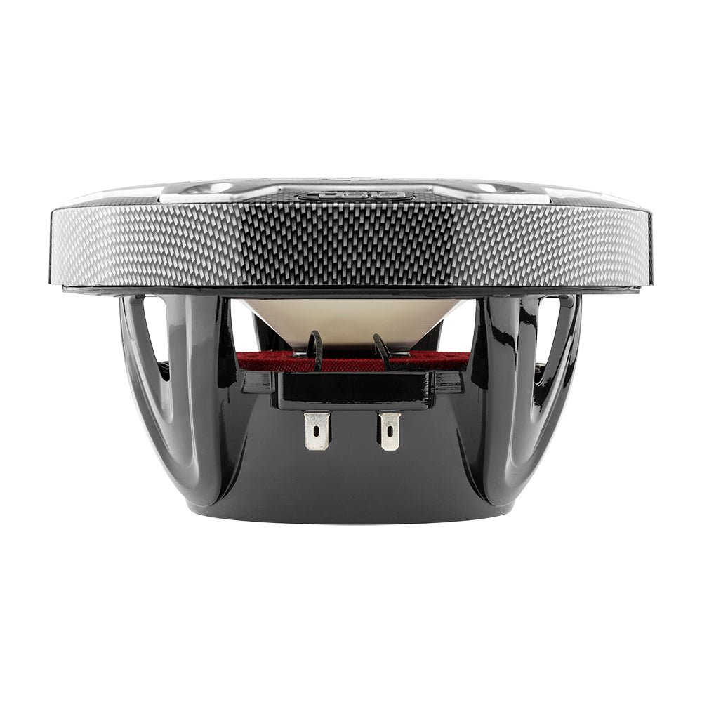 DS18 HYDRO 6.5" 2-Way Marine Speakers w/RGB LED Lights 300W - Black Carbon Fiber [CF-65]