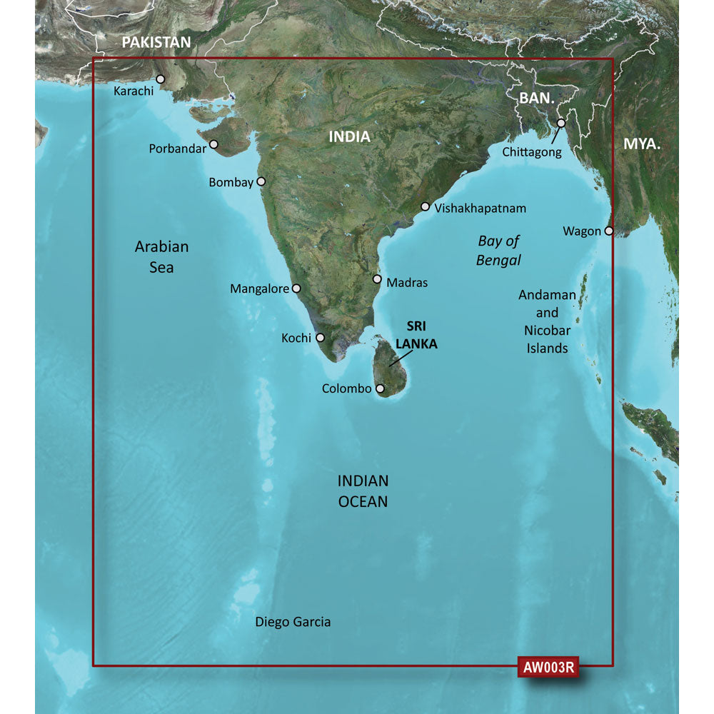 Garmin BlueChart g3 HD - HXAW003R - Indian Subcontinent - microSD/SD [010-C0755-20]