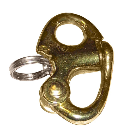 Ronstan Brass Snap Shackle - Fixed Bail - 41.5mm (1-5/8") Length [RF6000]